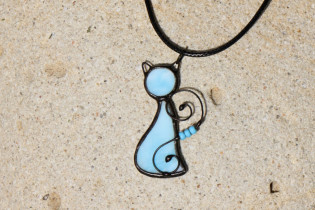 blue cat - Tiffany jewelry